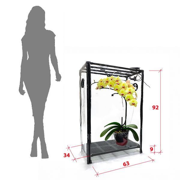 Мини-теплица для орхидей и тропических растений Orchid Black - увлажнитель, фитосвет, таймер SezO фото