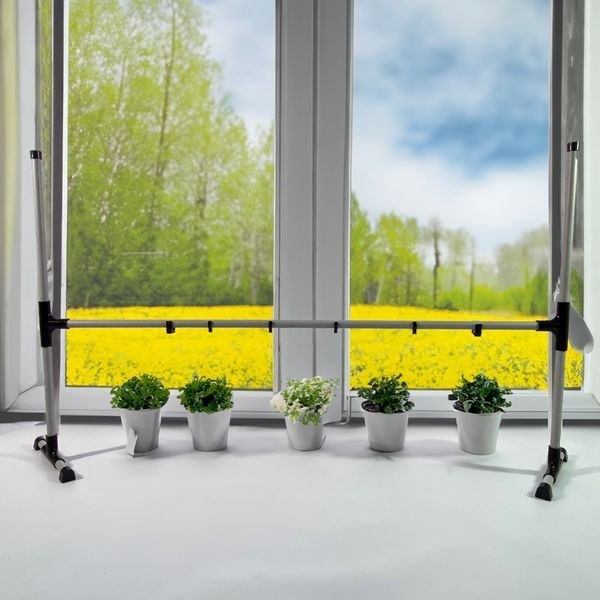 Top Hooks Plastic &ndash; тримач для фітоламп на підвіконня. Стійка для кріплення фітосвітильників для вирощування розсади, квітів, рослин. Підходить для всіх видів та типів фітоламп ThooksPL фото